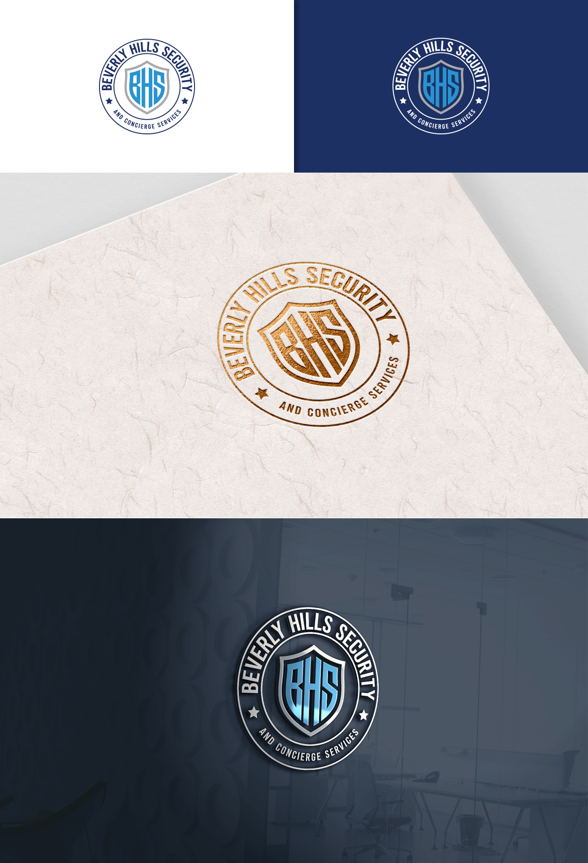 Diseño de Logo por Paperfox Designs para Beverly Hills Security and Concierge Service | Diseño: #26293211
