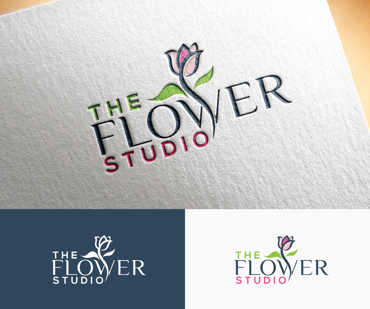 Logo Design by step forward 2 for The Flower Studio | Design #26301117