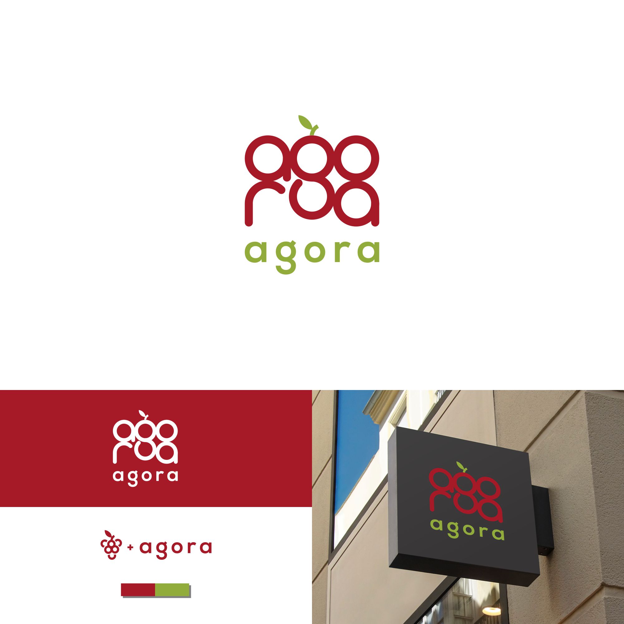 Modern Colorful Food Blog Logo Design For Agora By CREARTIVE Design modern-colorful-food-blog-logo-design-for-agora-by-creartive-design