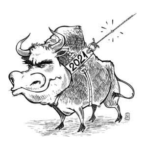 Cartoonist wanted to add some flair to global fund manager publications | Illustration-Design von Kokomba