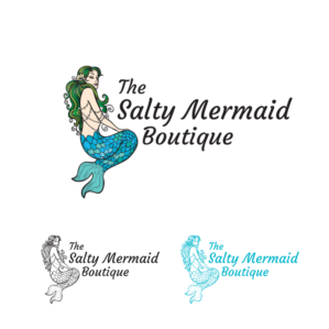 The Salty Mermaid Boutique | Logo Design by Samantha Ward Design