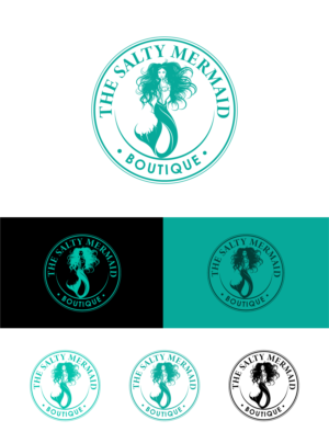 The Salty Mermaid Boutique | Logo Design by ZeneFashions