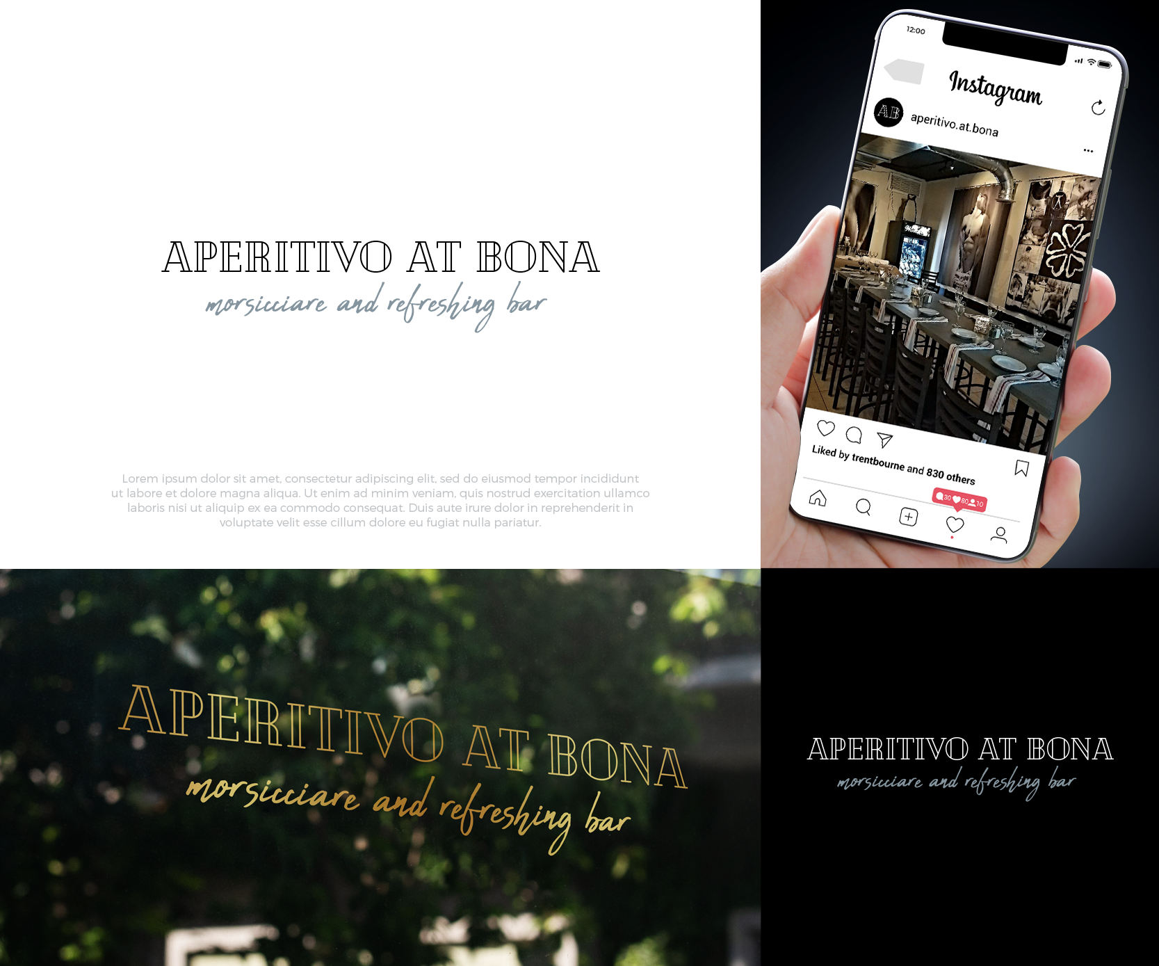 Logo Design by airborne for Four Dog Cafe & Wine Bar | Design #26301581