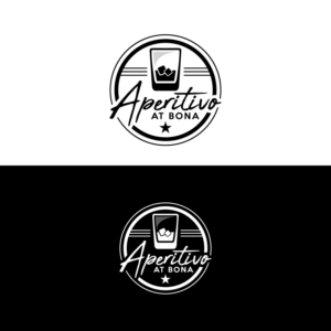 "Aperitivo at Bona"  morsicciare  and refreshing bar | Logo Design by Graphic Bricks