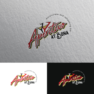 "Aperitivo at Bona"  morsicciare  and refreshing bar | Diseño de Logo por Rii