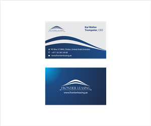 Frontier Leasing Business Card | Business Card Design by .Ashu.