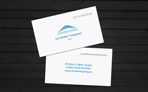 Business Card Design by Ahsun for this project | Design: #3050178