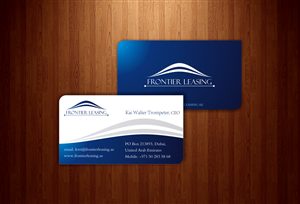 Frontier Leasing Business Card | Business Card Design by xygo_bg