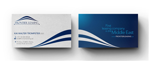 Frontier Leasing Business Card | Business Card Design by shazigns
