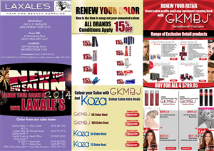 Flyer Design by Professor P for Laxales Hair and Beauty Supplies | Design: #3048841