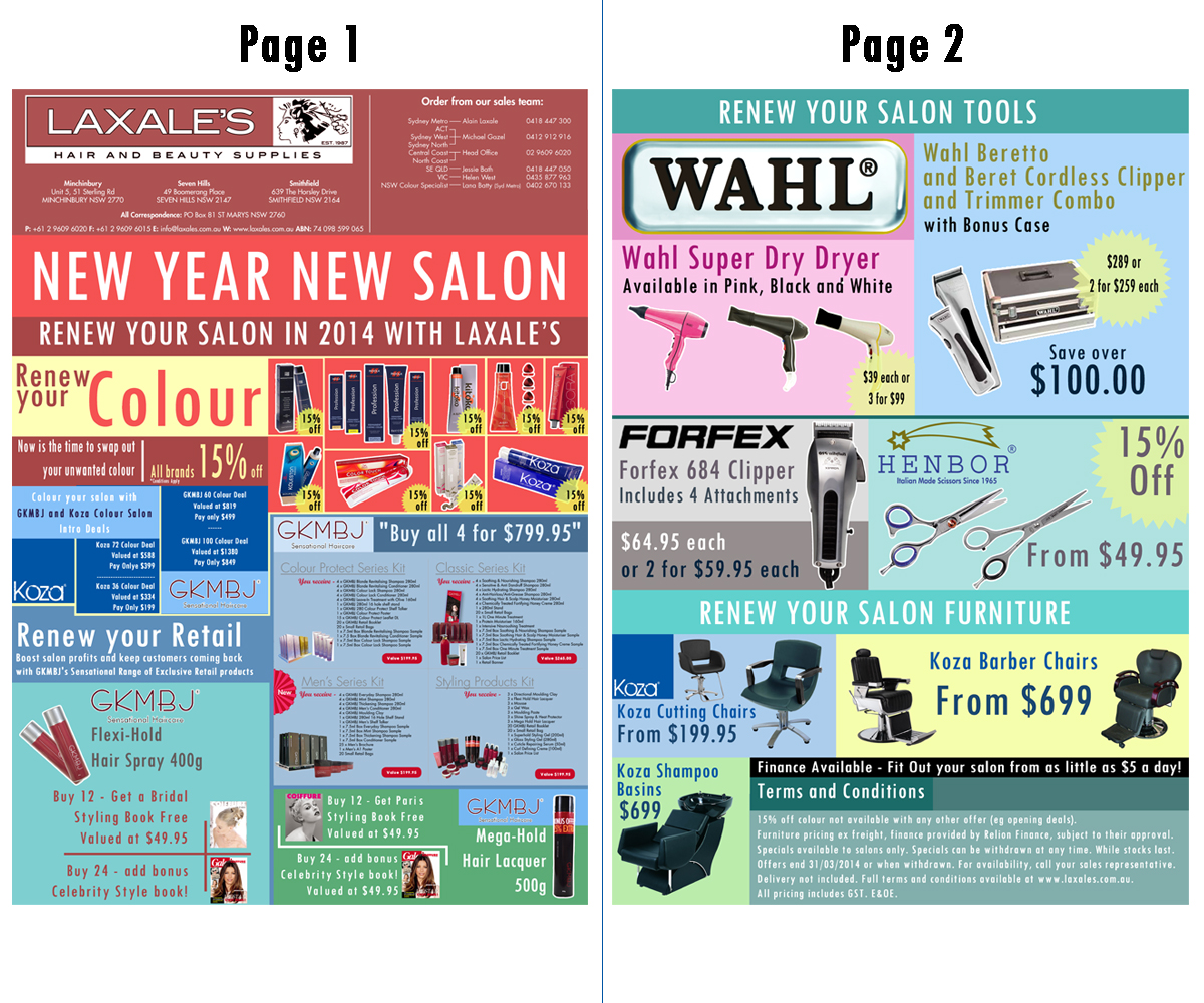 Flyer Design by abekhaliq for Laxales Hair and Beauty Supplies | Design #3053619