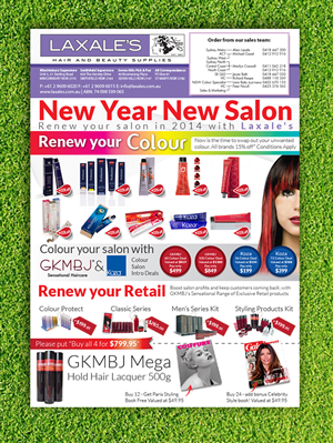 Flyer Design by Priyo Subarkah for Laxales Hair and Beauty Supplies | Design: #3043653