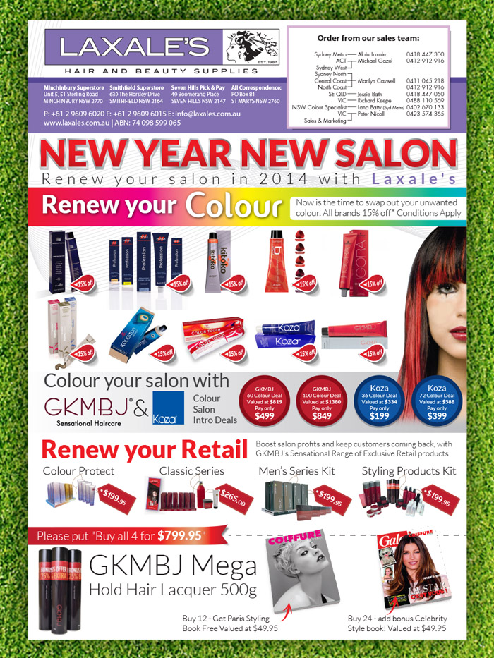 Flyer Design by Priyo Subarkah for Laxales Hair and Beauty Supplies | Design #3045322