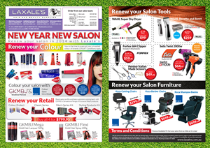 Flyer Design by Priyo Subarkah for Laxales Hair and Beauty Supplies | Design: #3050928