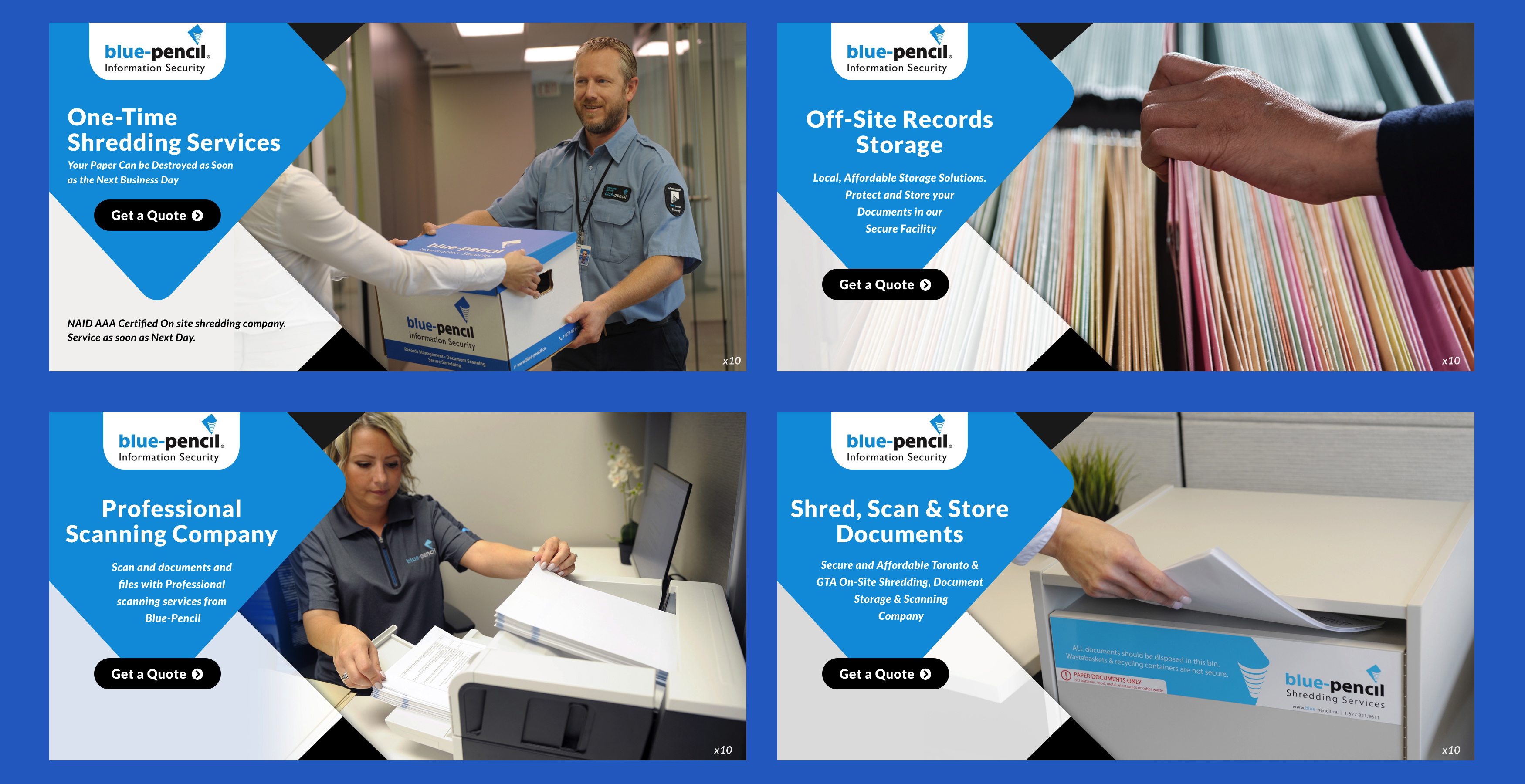 Diseño De Banner Publicitario por pb para Blue-Pencil Information Security | Diseño #26324216