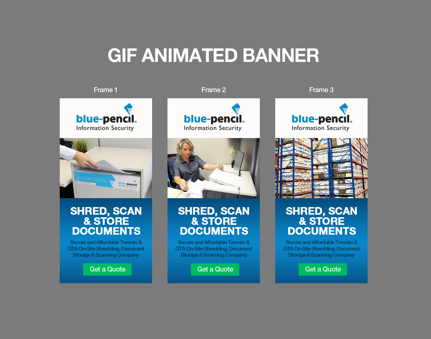 Banner-Design von Young Creations für Blue-Pencil Information Security | Design #26350839