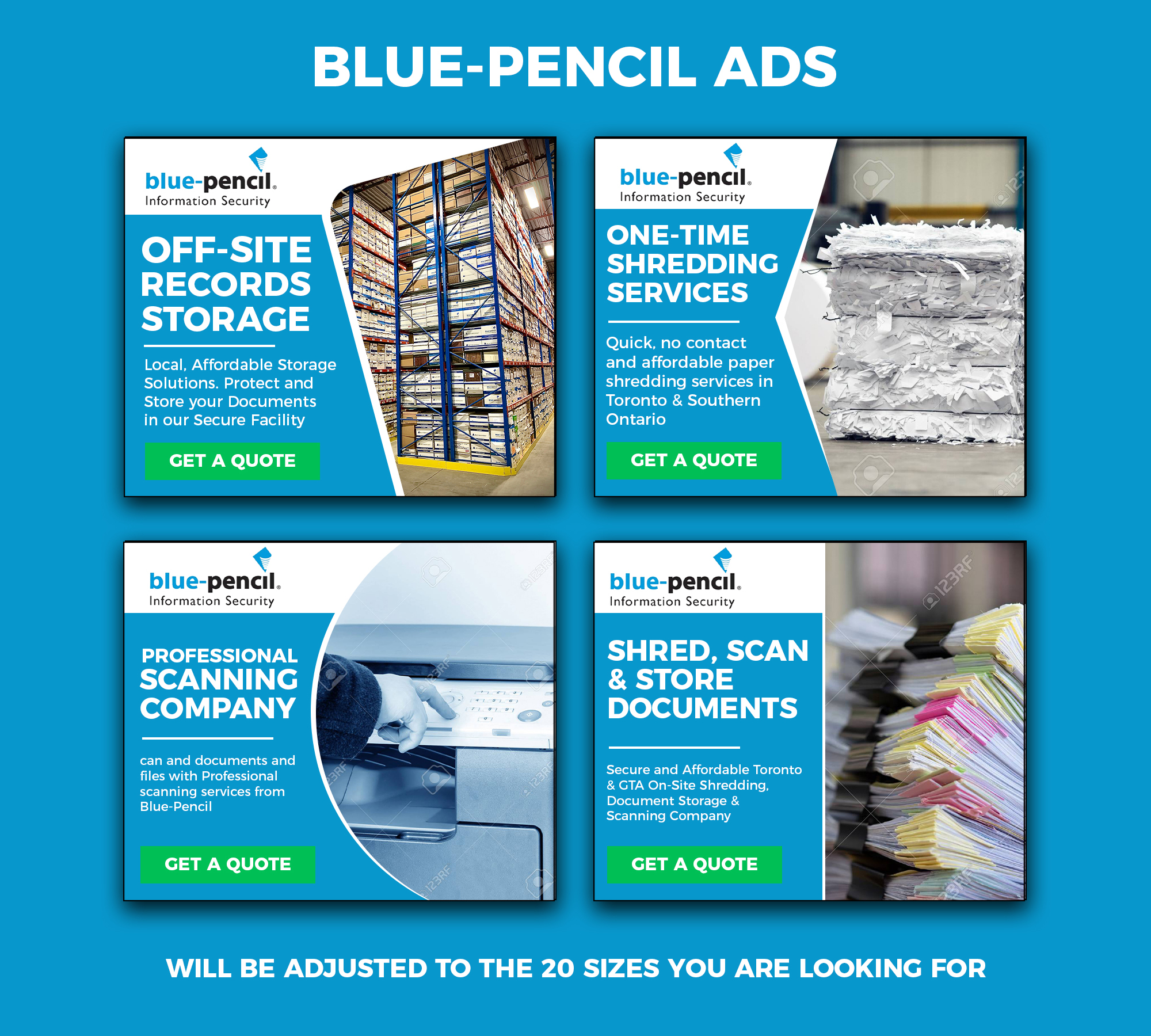 Banner Ad Design by nguruzzdng for Blue-Pencil Information Security | Design: #26401498