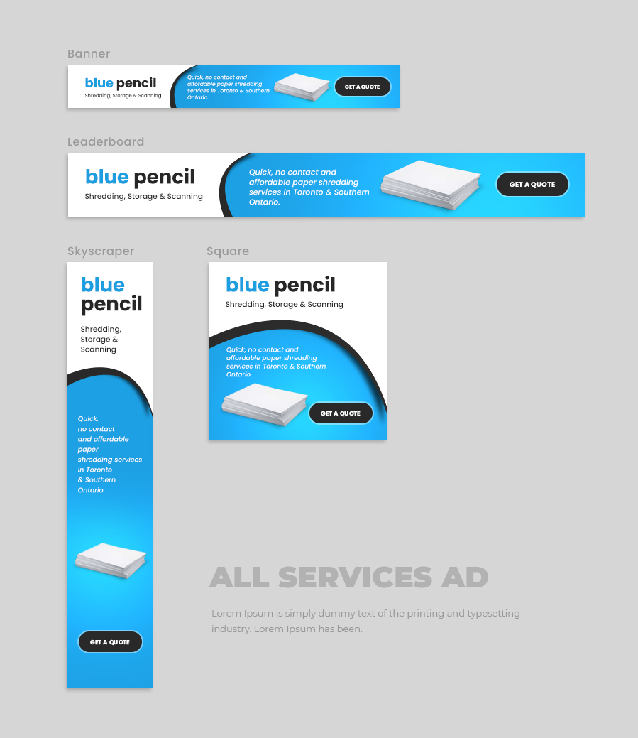 Banner-Design von ag622988 für Blue-Pencil Information Security | Design #26333020