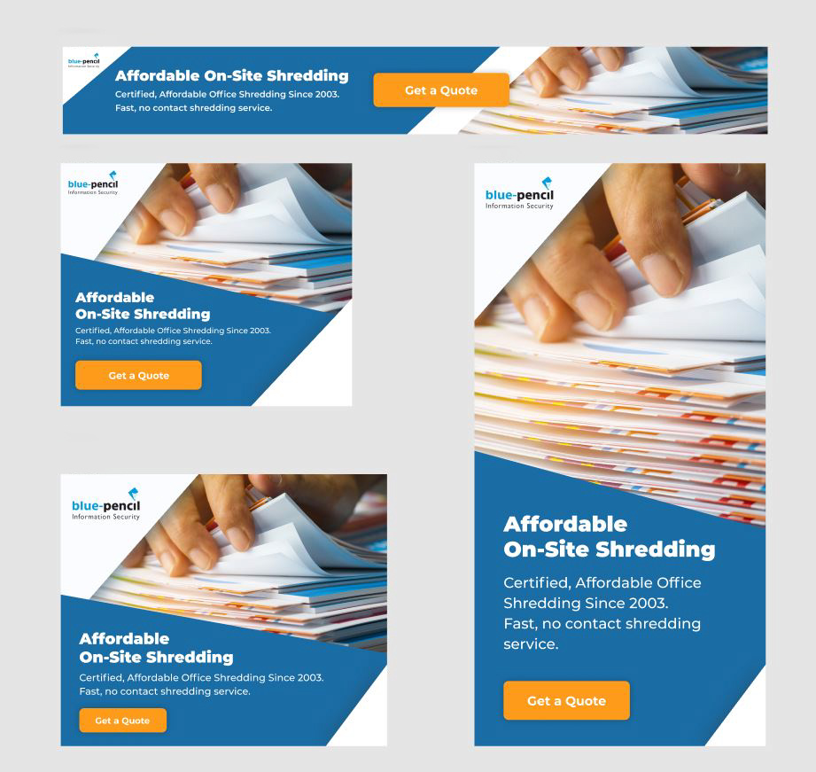 Banner Ad Design by Katherine_ for Blue-Pencil Information Security | Design #26325614