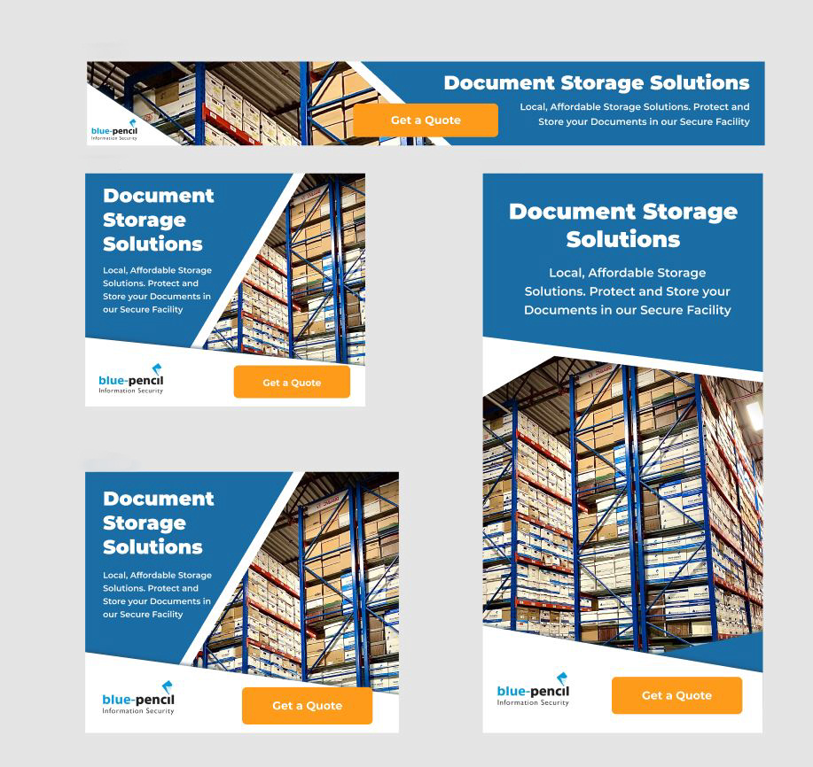Banner Ad Design by Katherine_ for Blue-Pencil Information Security | Design #26329698