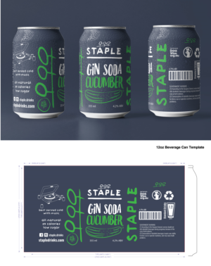 Packaging Design by Sergio Coelho for Staple Drinks | Design: #26312016