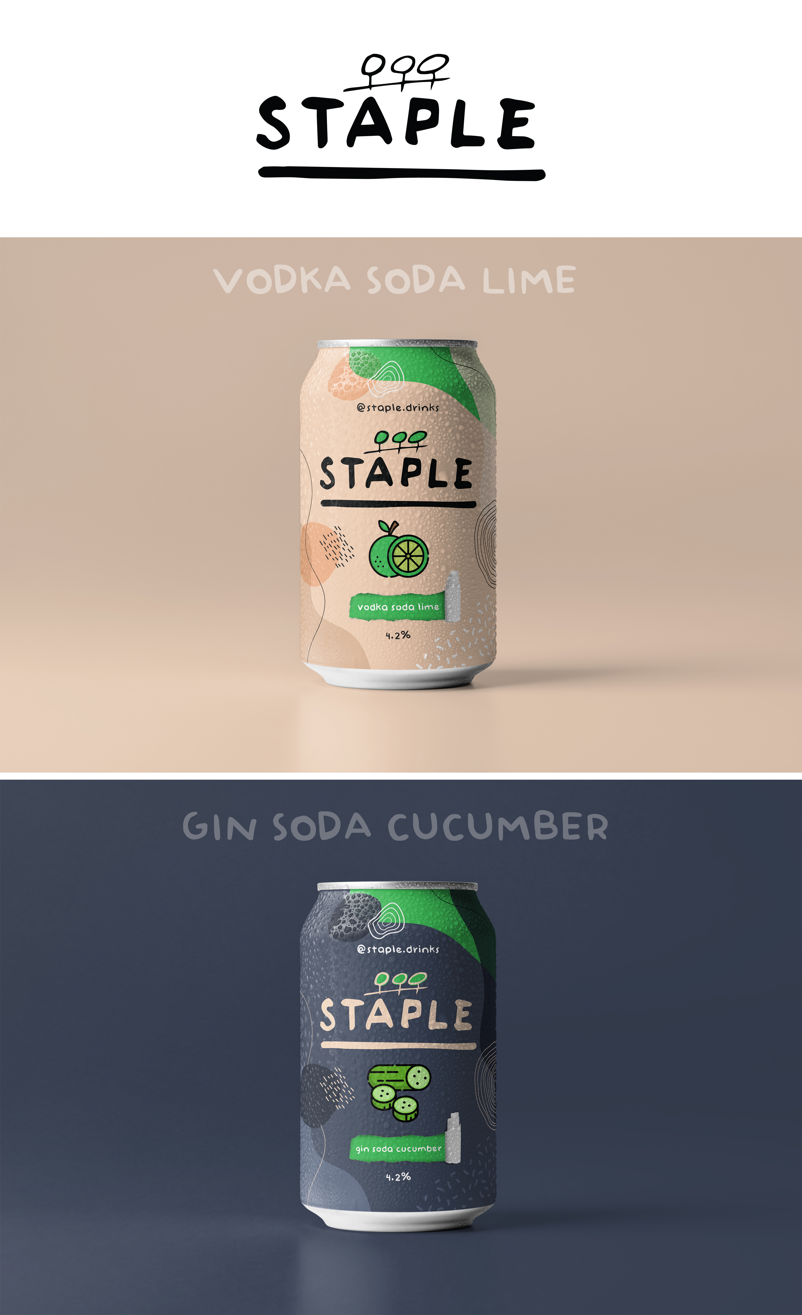 Verpackungs-Design von SAI DESIGNS für Staple Drinks | Design #26315038