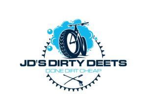 "JD's DIRTY DEETS" [business name] "done dirt cheap" [tagline] | Logo Design by Cresign