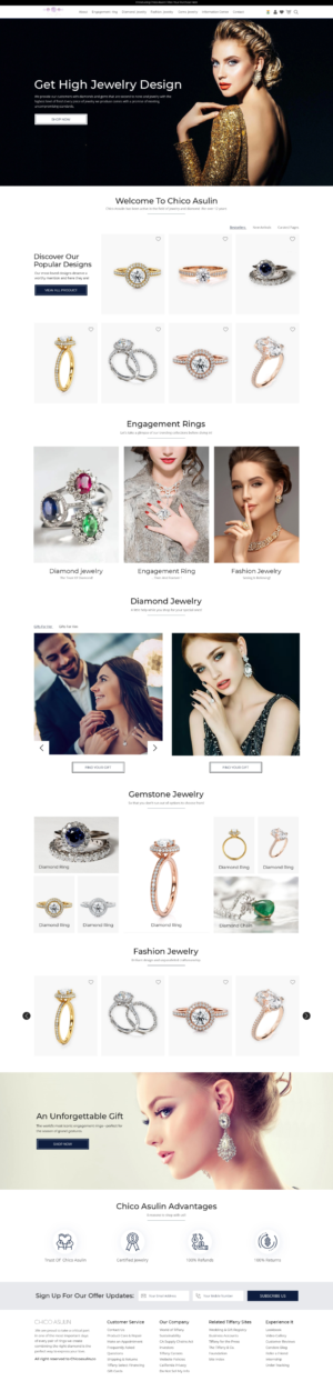 Jewelry store needs fully functional Ecommerce website | Web Design by Liza@rt