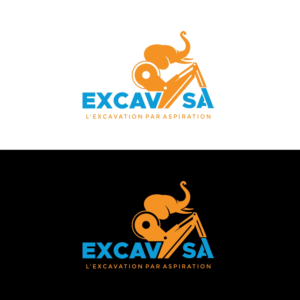 Excav SA / L'excavation par aspiration | Diseño de Logo por Kelvin-Kranj