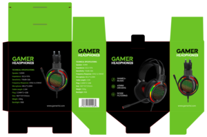 Gaming packaging design for headphones | Grafik-Design von mmmarif1982
