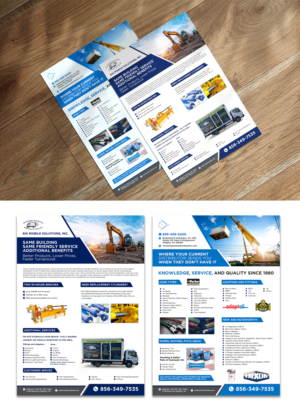 Heavy Equipment Hydraulics Companies Needs double sided flyer (already halfway completed)