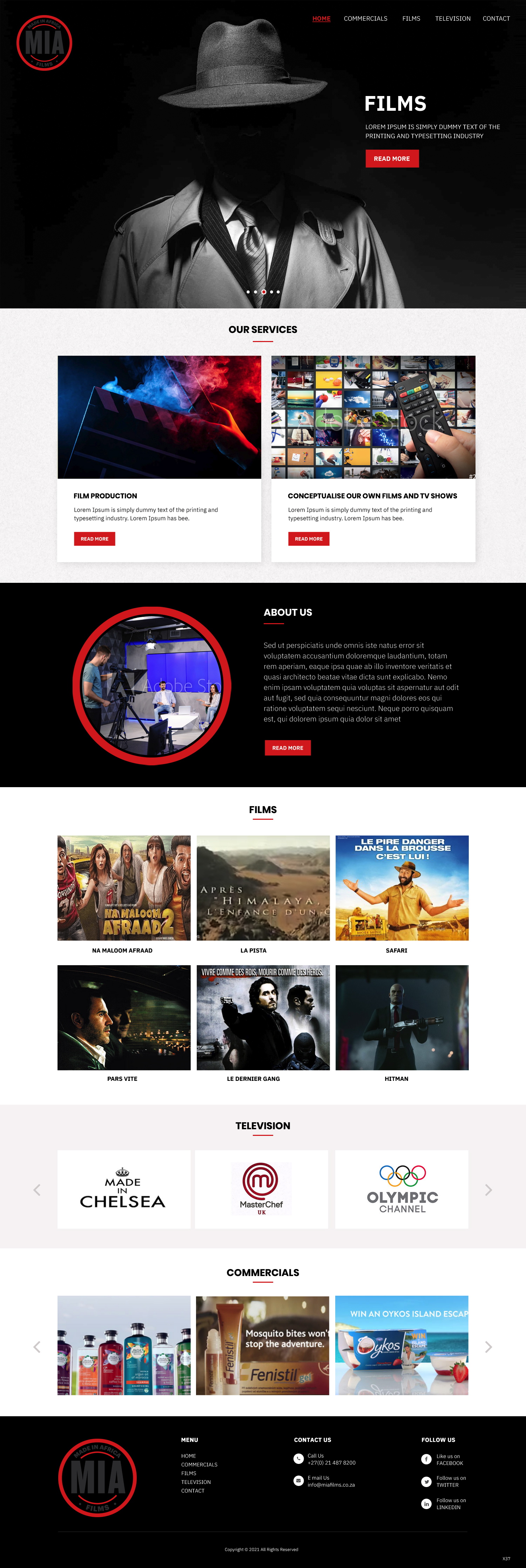 Web Design by pb for Made in Africa Films | Design #26317758