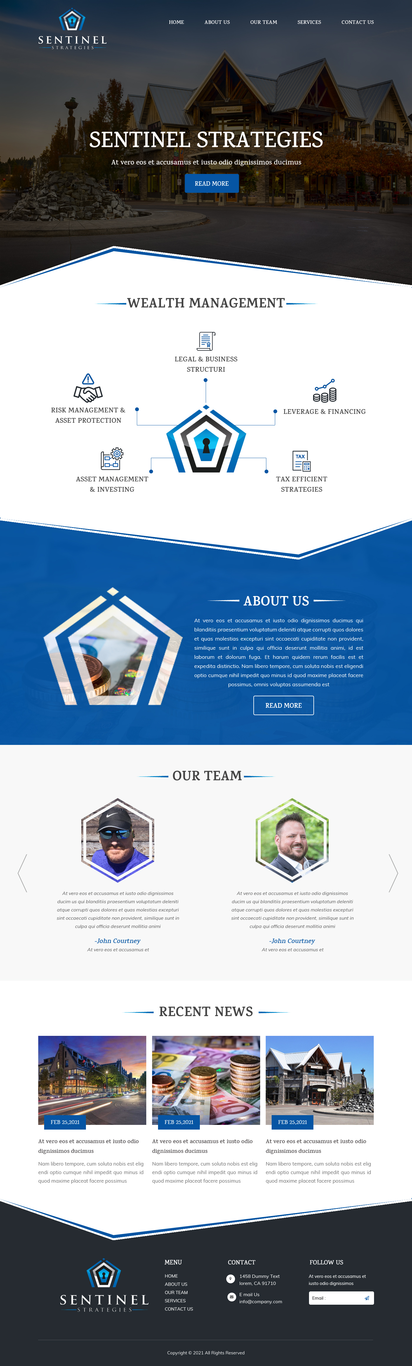 Web Design by Creative Capture for Sentinel Way | Design #26318900