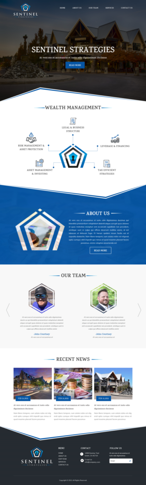 Diseño Web por Creative Capture para Sentinel Way | Diseño #26318900