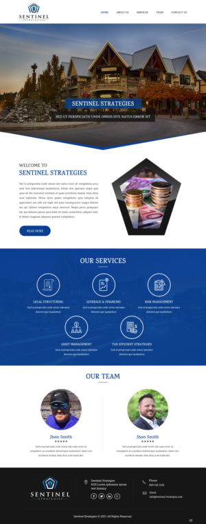 Web Design by pb for Sentinel Way | Design: #26317775