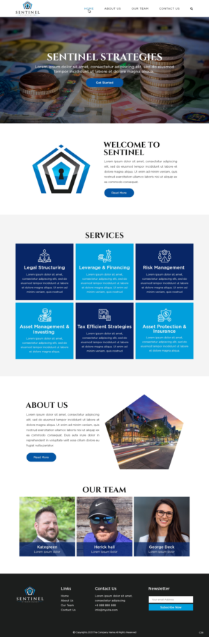 Web Design by pb for Sentinel Way | Design: #26317776