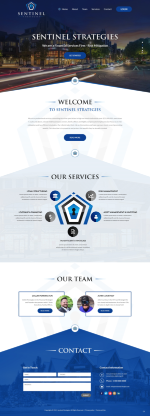 Web Design by pb for Sentinel Way | Design: #26317778