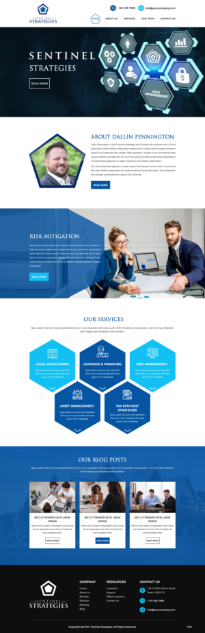 Web Design by pb for Sentinel Way | Design: #26317779