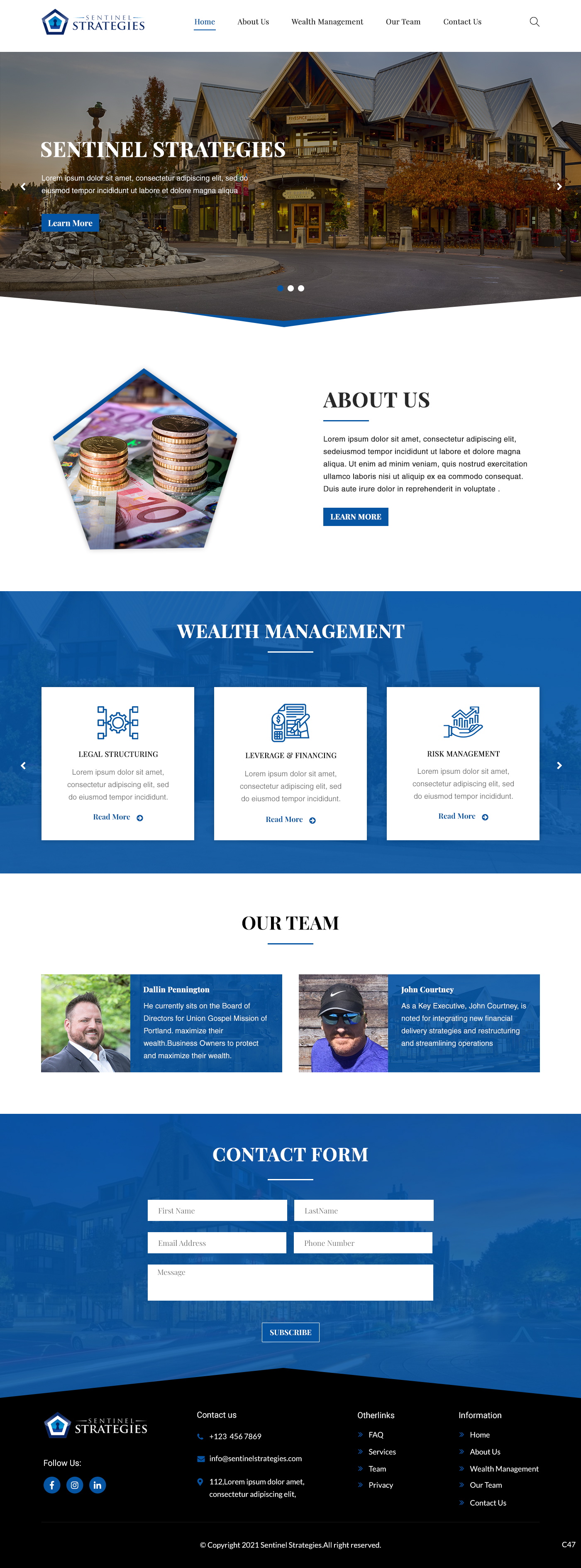 Web-Design von pb für Sentinel Way | Design #26317781