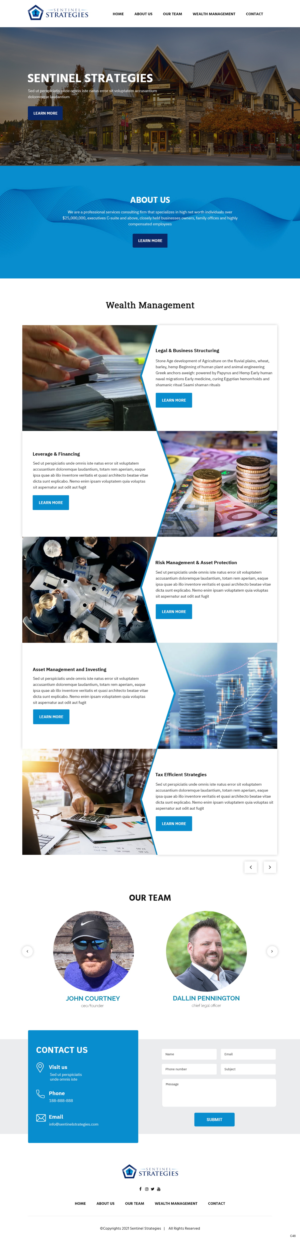 Web Design by pb for Sentinel Way | Design: #26317783