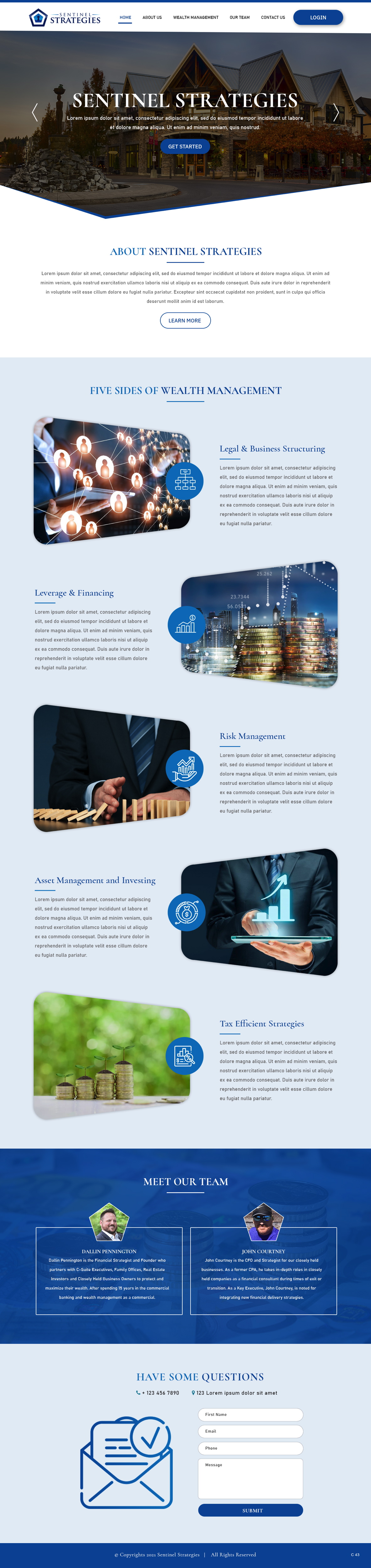 Web Design by pb for Sentinel Way | Design #26317784