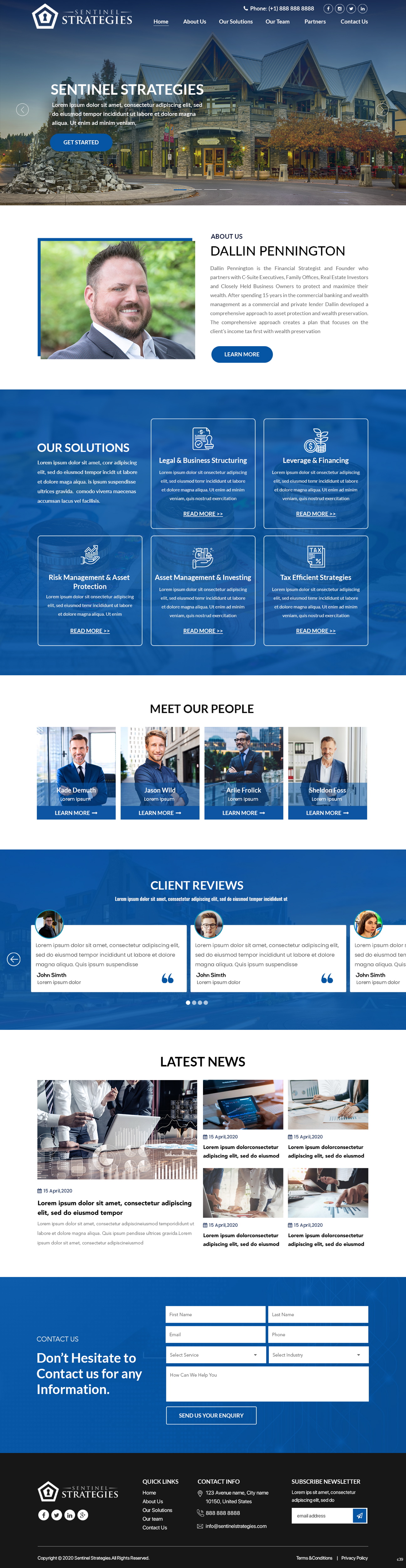 Web Design par pb pour Sentinel Way | Design #26317785