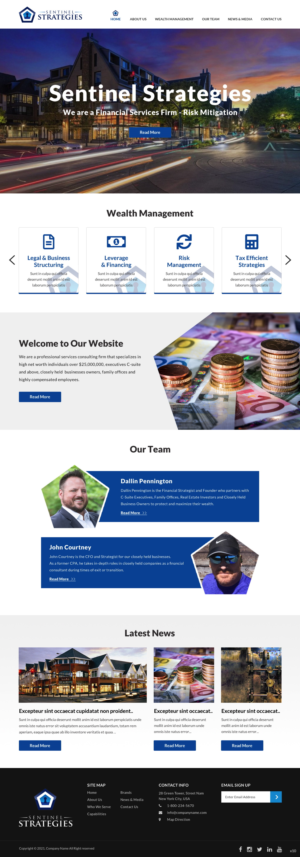 Web Design by pb for Sentinel Way | Design: #26317788