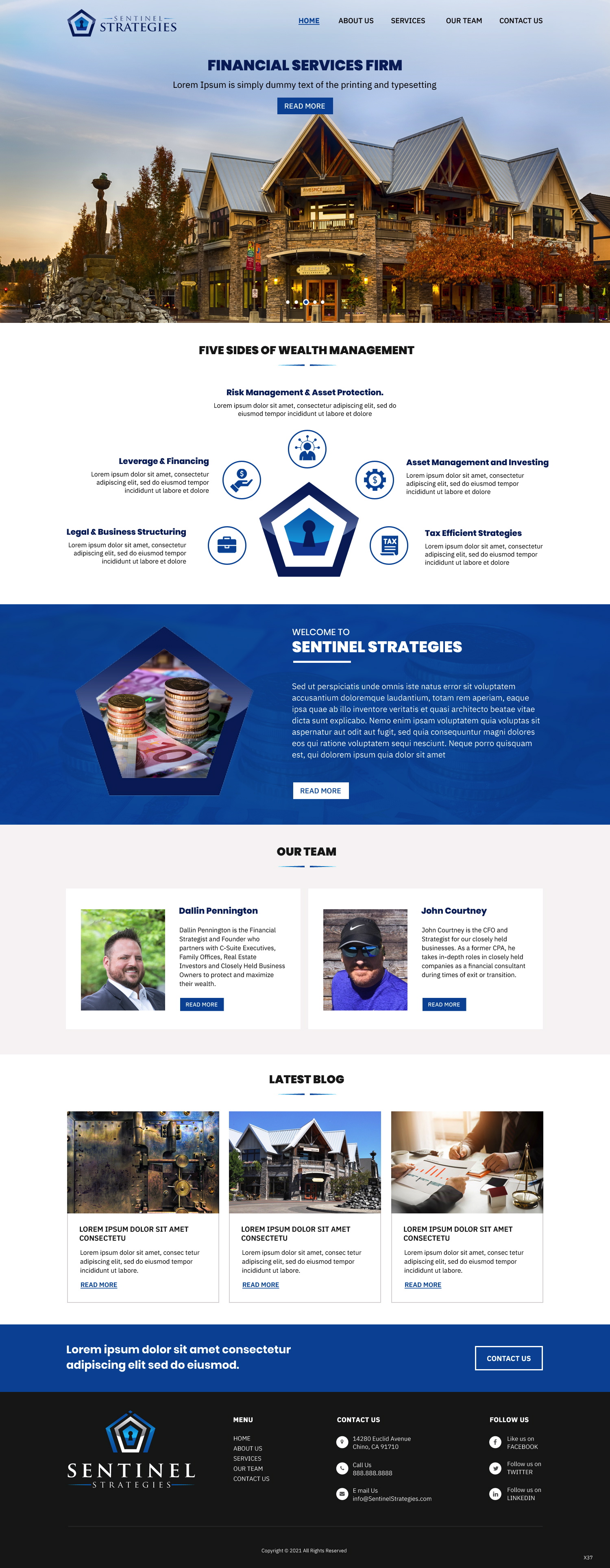 Web Design par pb pour Sentinel Way | Design #26317789