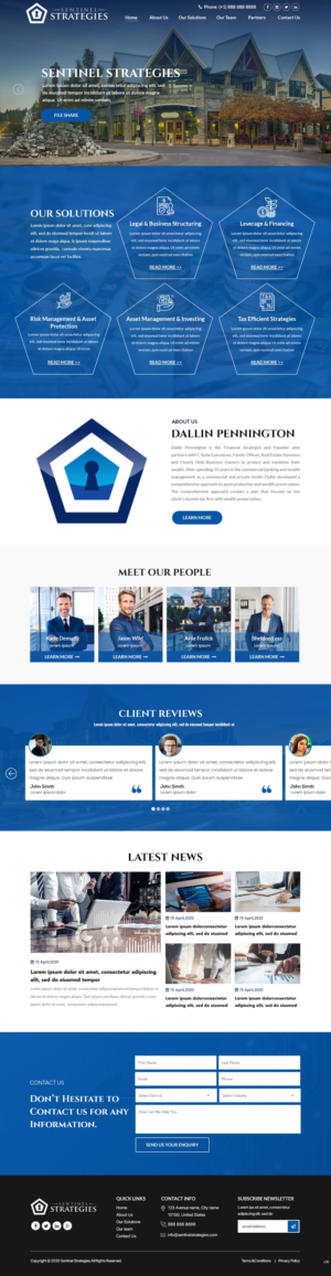 Web Design by pb for Sentinel Way | Design: #26324291