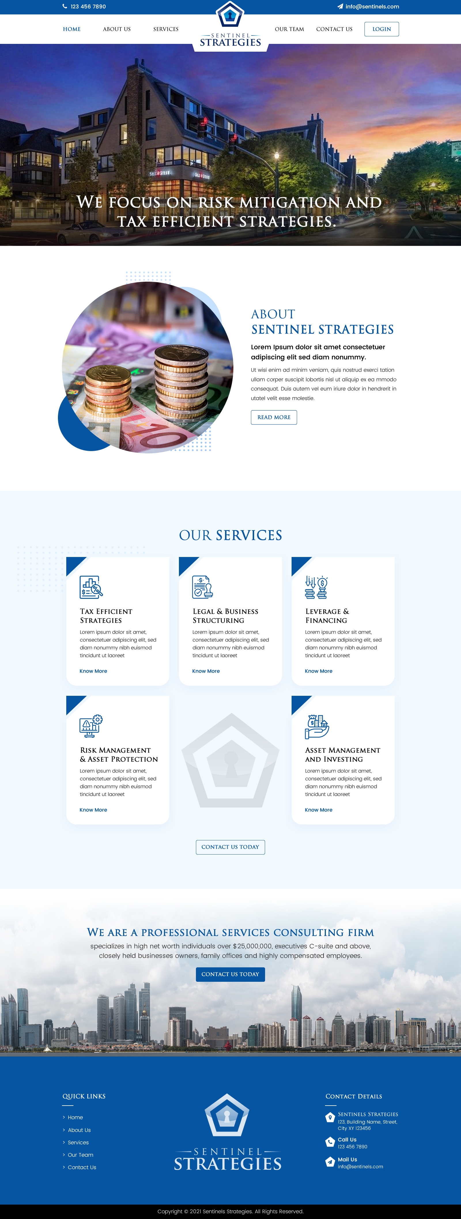 Web-Design von Sbss für Sentinel Way | Design #26329088