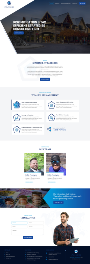 Web Design by rightway for Sentinel Way | Design: #26317854