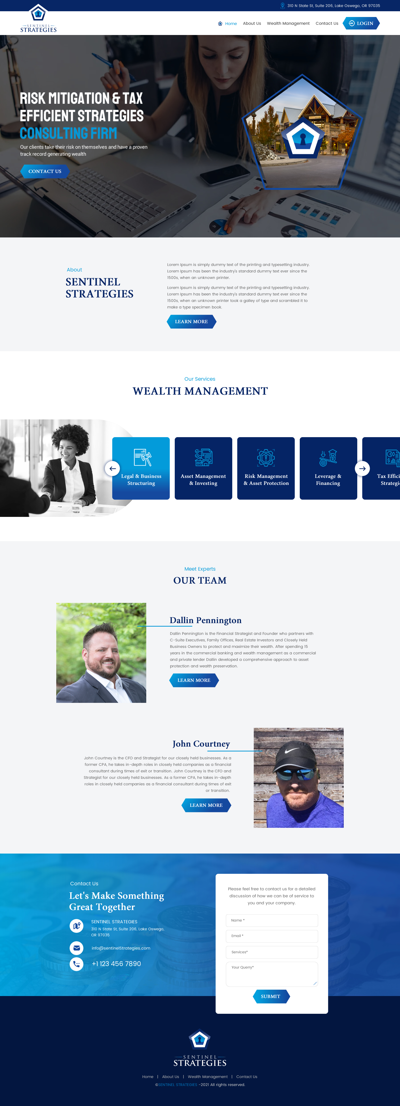 Web Design by rightway for Sentinel Way | Design #26317855