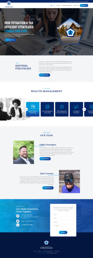 Web Design by rightway for Sentinel Way | Design: #26317855