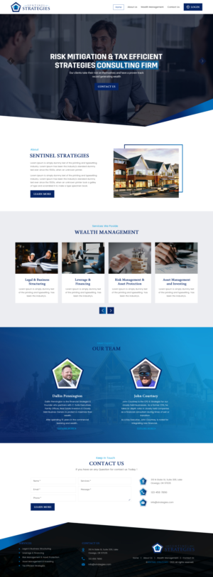 Web Design by rightway for Sentinel Way | Design: #26317856